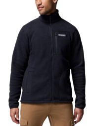 ανδρική jasper ridge pebbled fleece ζακέτα μαύρη columbia 2142421-010