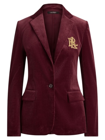 γυναικείο σακάκι κοτλέ μπορντό ralph lauren 200p14619500-red