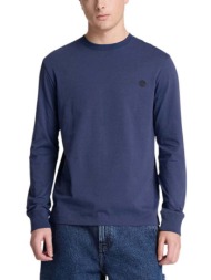 ανδρικό dunstan river μακρυμάνικο t-shirt navy μπλε timberland tbc0yhbt-aih
