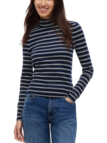 γυναικεία μπλούζα ζιβάγκο navy μπλε tommy jeans