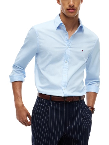 ανδρικό πουκάμισο γαλάζιο tommy hilfiger mw0mw44570-c3q