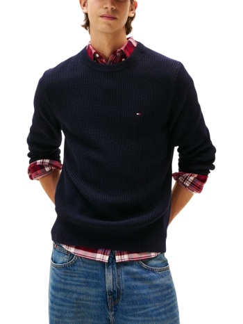 ανδρικό πουλόβερ navy μπλε tommy hilfiger mw0mw41516-dw5