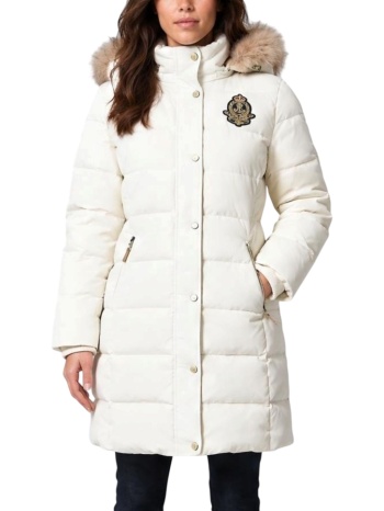 γυναικείο μπουφάν λευκό ralph lauren 297p23455004-natural