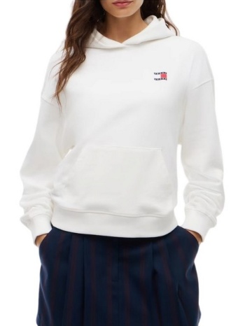 γυναικείο φούτερ λευκό tommy jeans dw0dw23402-ybl