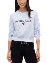 γυναικείο πουλόβερ γαλάζιο tommy jeans dw0dw23356-c1n