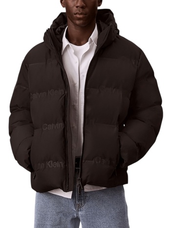 ανδρικό μπουφάν μαύρο calvin klein lv04rh523g-ub1