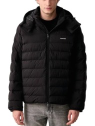 ανδρικό μπουφάν μαύρο calvin klein lv04lh501g-ub1