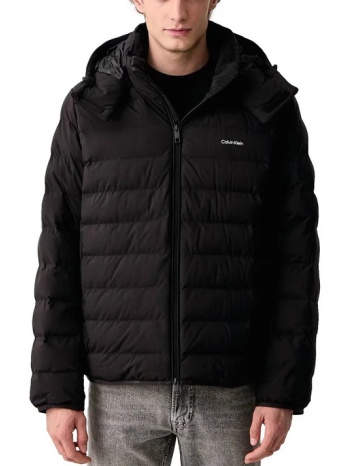 ανδρικό μπουφάν μαύρο calvin klein lv04lh501g-ub1
