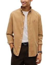 ανδρικό κοτλέ πουκάμισο μπεζ tommy hilfiger mw0mw40486-abs