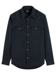 ανδρικό western τζιν πουκάμισο μαύρο tommy jeans dm0dm23518-bds