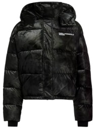γυναικείο puffer μπουφάν μαύρο karl lagerfeld jeans b4w15059-999 black