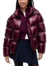 γυναικείο μπουφάν βυσσινί tommy jeans dw0dw23423-v11