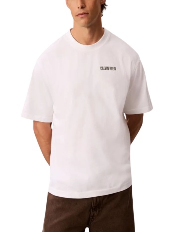 ανδρικό t-shirt λευκό calvin klein lv04rh825g-yaf
