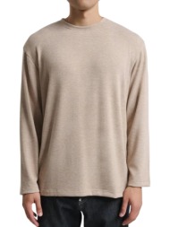 ανδρικό πουλόβερ μπεζ royal denim masuda4071-beige