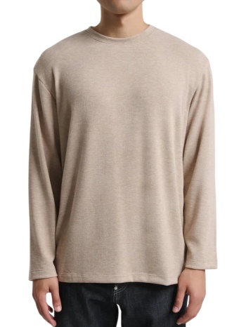 ανδρικό πουλόβερ μπεζ royal denim masuda4071-beige