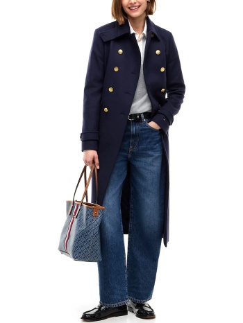 γυναικείο παλτό navy μπλε tommy hilfiger ww0ww51554-c1g