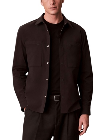 ανδρικό overshirt μαύρο calvin klein lv04lh121g-ub1