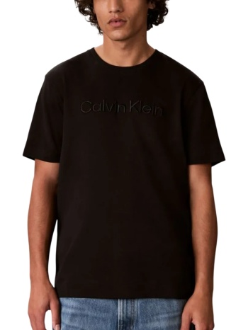 ανδρικό t-shirt μαύρο calvin klein lv04lh804g-ub1