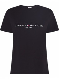 γυναικείο heritage t-shirt μαύρο tommy hilfiger ww0ww31999-bds
