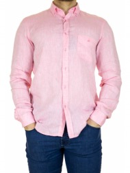 ανδρικό λινό πουκάμισο ροζ guy laroche 2218205-5