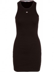 γυναικείο essential bodycon φόρεμα μαύρο tommy jeans dw0dw15344-bds