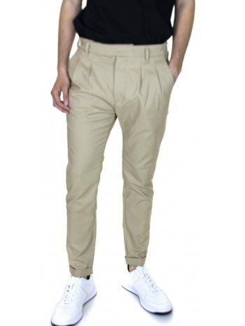 ανδρικό παντελόνι μπεζ royal denim ravena21-safari σε προσφορά