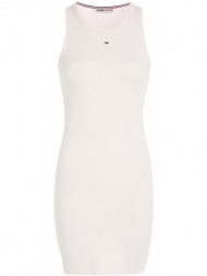 γυναικείο essential bodycon φόρεμα ροζ tommy jeans dw0dw15344-tj9