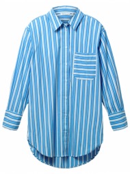 γυναικείο ριγέ πουκάμισο γαλάζιο tom tailor 032792-31189