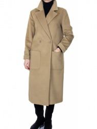 γυναικείο παλτό καμηλό blugaya 08158-camel