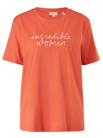 γυναικείο t-shirt πορτοκαλί s.oliver 2114700-20d0 σε προσφορά