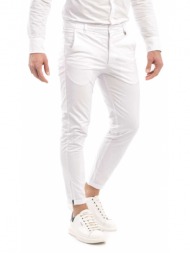 ανδρικό παντελόνι λευκό vittorio alto-white