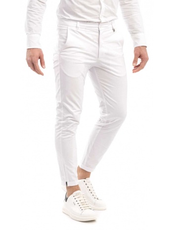 ανδρικό παντελόνι λευκό vittorio alto-white σε προσφορά