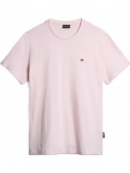ανδρικό salis t-shirt ροζ napapijri np0a4h8d-p851