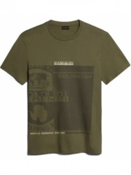 ανδρικό s-manta t-shirt πράσινο napapijri np0a4h2c-gae1