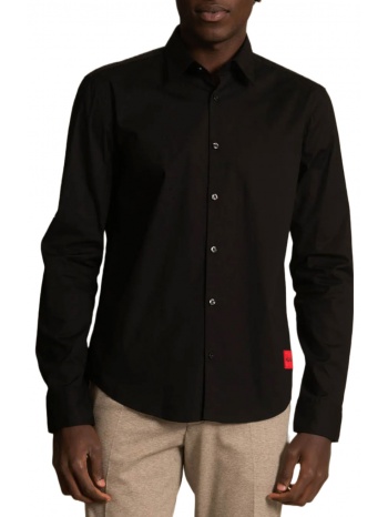 ανδρικό ermo πουκάμισο μαύρο hugo 50490733-001