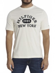 ανδρικό plus size monotype collegiate t-shirt λευκό tommy hilfiger mw0mw34152-ybh