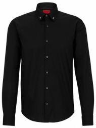 ανδρικό ermo πουκάμισο μαύρο hugo 50490712-001