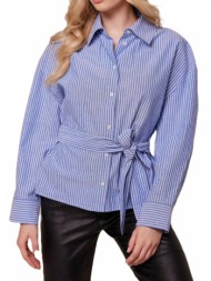 γυναικείο ριγέ vanessa πουκάμισο μπλε mind matter d240403-stripe
