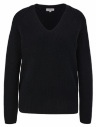 γυναικείο πουλόβερ μαύρο s.oliver 2133060-9999