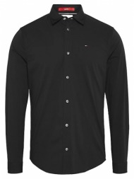 ανδρικό πουκάμισο μαύρο tommy jeans dm0dm04405-078