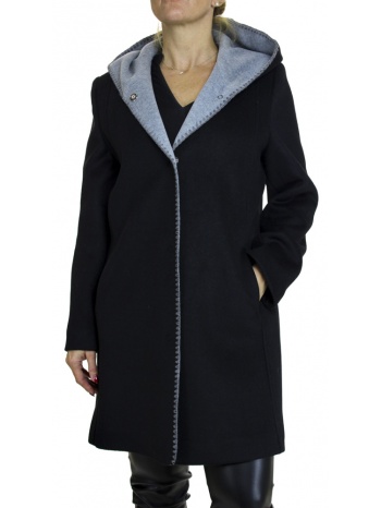 γυναικείο παλτό μαύρο emporio co. e2514-black σε προσφορά