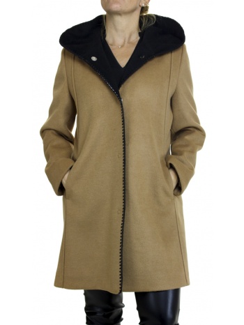 γυναικείο παλτό καμηλό emporio co. e2514-camel σε προσφορά