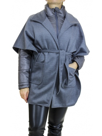 γυναικείο παλτό γκρι emporio co. kore-grigio σε προσφορά