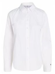 γυναικείο essential πουκάμισο λευκό tommy hilfiger ww0ww40543-ycf