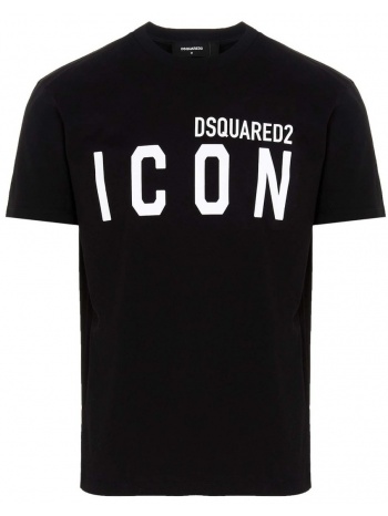ανδρικό t-shirt μαύρο dsquared2 s79gc0003s2300924k-980
