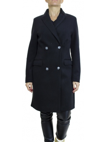 γυναικείο παλτό μαύρο emporio co. arianna-black σε προσφορά