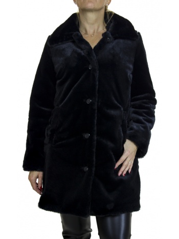 γυναικεία οικολογική γούνα μαύρη emporio co. polso-black σε προσφορά