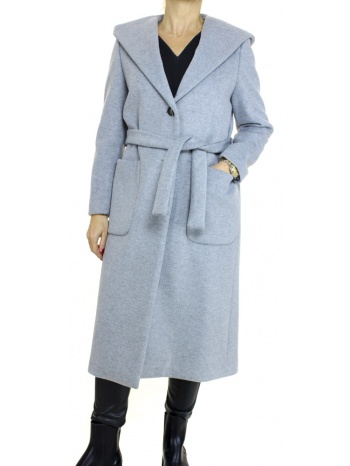 γυναικείο παλτό γκρι emporio co. e2498-grigio σε προσφορά