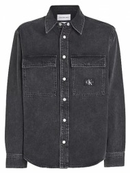 ανδρικό relaxed τζιν πουκάμισο μαύρο calvin klein j30j324581-1by