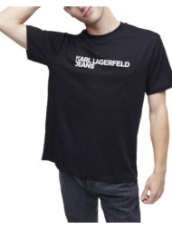 ανδρικό t-shirt μαύρο karl lagerfeld jeans 235d1707-j101 black